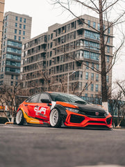 WIDE BODY KIT for HONDA CIVIC SEDAN HATCHBACK FC FK 2015 - 2022

Set includes:

Front Lip
Front Bumper Assembly

Hood / Bonnet

Front Fenders
Side Skirts

Rear Fenders
Rear Wing Spoiler

Rear Bumper
Rear Diffuser

Material: Wet Carbon with Fiberglass

NOTE: Professional installation is required. Cutting front fenders and rear quarter panels is required. Dont fit to the Type R.

Why “Contact Us for Pricing”?

We don’t display fixed prices because our goal is to offer you the most competitive deal possible. P