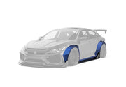 WIDE BODY KIT for HONDA CIVIC SEDAN HATCHBACK FC FK 2015 - 2022

Set includes:

Front Lip
Front Bumper Assembly

Hood / Bonnet

Front Fenders
Side Skirts

Rear Fenders
Rear Wing Spoiler

Rear Bumper
Rear Diffuser

Material: Wet Carbon with Fiberglass

NOTE: Professional installation is required. Cutting front fenders and rear quarter panels is required. Dont fit to the Type R.

Why “Contact Us for Pricing”?

We don’t display fixed prices because our goal is to offer you the most competitive deal possible. P