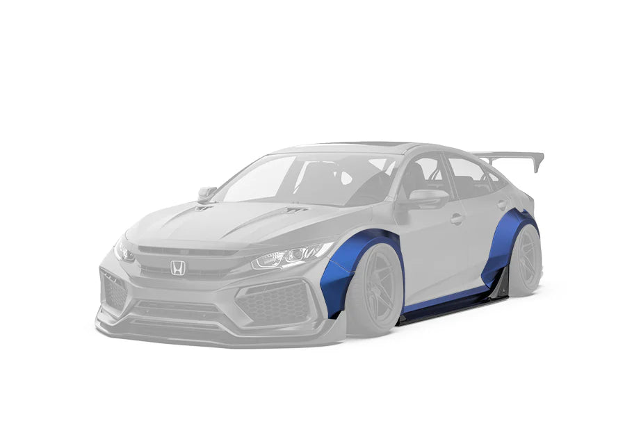 WIDE BODY KIT for HONDA CIVIC SEDAN HATCHBACK FC FK 2015 - 2022

Set includes:

Front Lip
Front Bumper Assembly

Hood / Bonnet

Front Fenders
Side Skirts

Rear Fenders
Rear Wing Spoiler

Rear Bumper
Rear Diffuser

Material: Wet Carbon with Fiberglass

NOTE: Professional installation is required. Cutting front fenders and rear quarter panels is required. Dont fit to the Type R.

Why “Contact Us for Pricing”?

We don’t display fixed prices because our goal is to offer you the most competitive deal possible. P