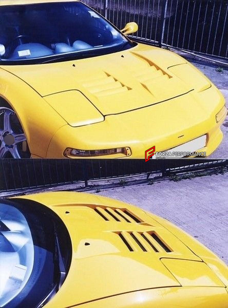 Wide Body Kit for Honda NSX NA1
Set includes:

Front Bumper
Hood Bonnet
Side Skirts
Rear Fender
Rear Spoiler Wing
Rear Bumper
NOTE: Professional installation is required.