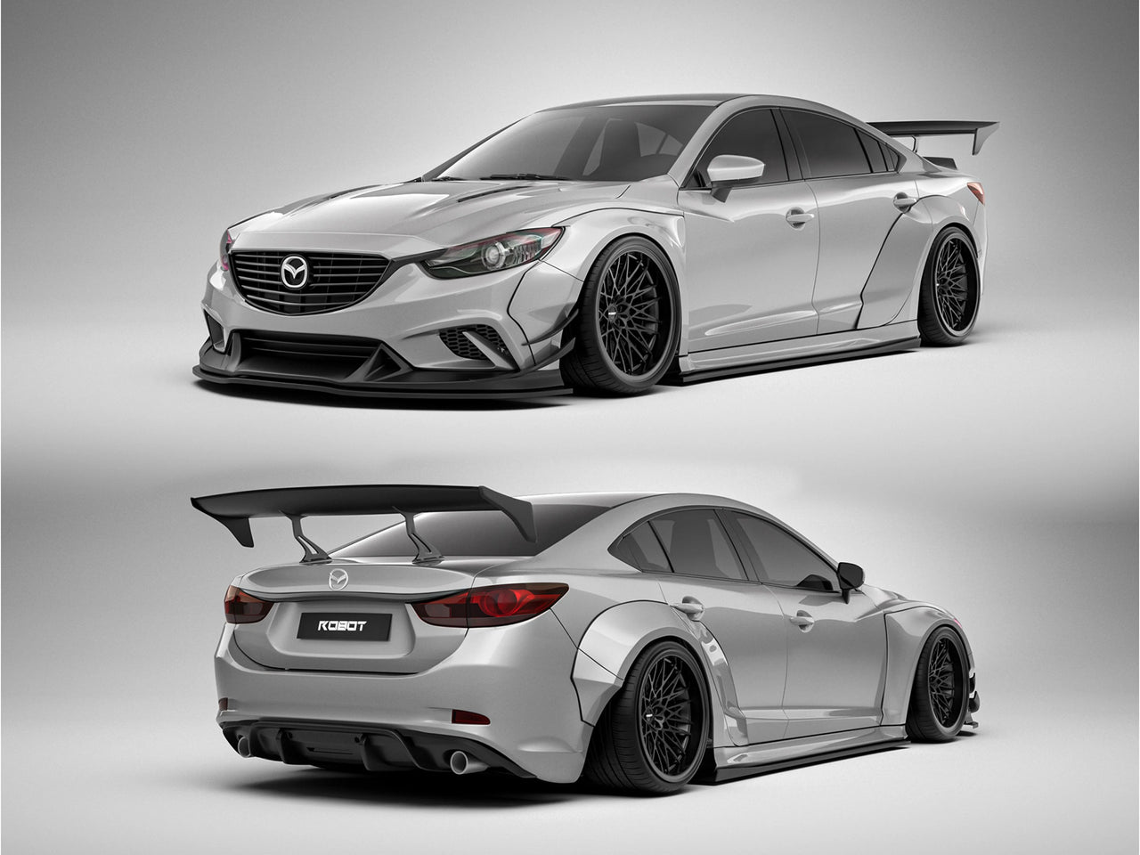 WIDE BODY KIT for MAZDA 6 ATENZA GJ GL 2015 - 2018

Set includes:

Front Lip
Front Bumper Assembly

Hood / Bonnet

Front Fenders
Side Skirts

Rear Fenders
Rear Wing Spoiler
Rear Trunk Spoiler
Rear Diffuser

Material: Wet Carbon with Fiberglass

NOTE:&nbsp;Professional installation is required.&nbsp;

Why “Contact Us for Pricing”?

We don’t display fixed prices because our goal is to offer you the most competitive deal possible. Product costs often decrease over time, and by requesting a quote, you’ll receiv