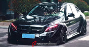 WIDE BODY KIT for MERCEDES BENZ C-CLASS W205 2014 - 2021

Set Include:

Front Bumper
Fenders
Side Skirts
Rear Spoiler
Rear Bumper
Exhaust tips (stainless steel)
Material: CFRP

Note: Professional installation is required.
