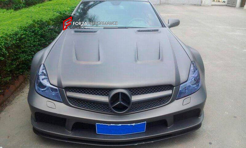 WIDE BODY KIT for MERCEDES BENZ AMG SL63 R230 2009 - 2012

Set includes:

Front Bumper
Front Lip
Hood
Front Fenders
Side Skirts
Rear Fenders
Rear Bumper
Rear Diffuser
Trunk Spoiler

Material: Plastic

NOTE: Very Professional installation is required