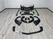 WIDE BODY KIT for MERCEDES BENZ C CLASS W204 C63 2 DOOR 4 DOOR 2007 - 2014
Set includes:

Front Bumper
Front Lip
Front Canards
Fender Flares (Front and Rear)
Side Skirts
Rear Diffuser
Material: FRP and Carbon

NOTE: Professional installation is required.