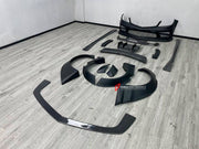 WIDE BODY KIT for MERCEDES BENZ C CLASS W204 C63 2 DOOR 4 DOOR 2007 - 2014
Set includes:

Front Bumper
Front Lip
Front Canards
Fender Flares (Front and Rear)
Side Skirts
Rear Diffuser
Material: FRP and Carbon

NOTE: Professional installation is required.