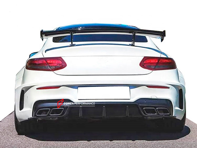 WIDE BODY KIT for MERCEDES BENZ C CLASS W205 C63 2015 - 2021

Set includes:

Front Bumper
Front Lip
Side Skirts
Fender Flares
Rear Bumper
Rear Spoiler

Material: Carbon Fiber

Note: Only fits the original C63. Professional installation is required