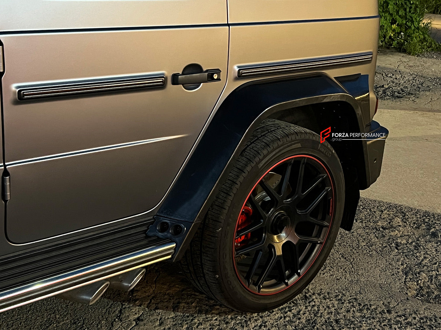 WIDE BODY KIT for MERCEDES BENZ G CLASS W463A W464 W465 2019+

Set includes:

Front Lip
Front Bumper Assembly
Front Bumper Trims and Meshes
Grille Frame
Grille
Headlight Cover
Fenders
Fender Meshes
Rear Bumper Assembly
Rear Bumper Trims and Meshes
Rear Diffuser

Material: Plastic

NOTE: Professional installation is required.

Why “Contact Us for Pricing”?

We don’t display fixed prices because our goal is to offer you the most competitive deal possible. Product costs often decrease over time, and by request