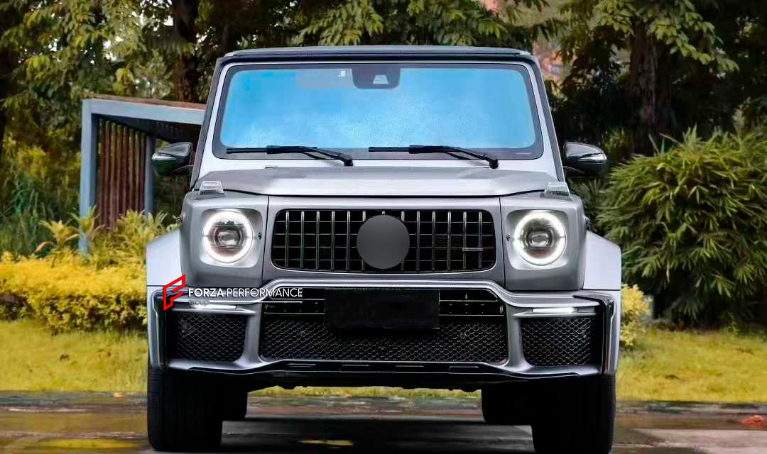 WIDE BODY KIT for MERCEDES BENZ G CLASS W463A W464 W465 2019+

Set includes:

Front Lip
Front Bumper Assembly
Front Bumper Trims and Meshes
Grille Frame
Grille
Headlight Cover
Fenders
Fender Meshes
Rear Bumper Assembly
Rear Bumper Trims and Meshes
Rear Diffuser

Material: Plastic

NOTE: Professional installation is required.

Why “Contact Us for Pricing”?

We don’t display fixed prices because our goal is to offer you the most competitive deal possible. Product costs often decrease over time, and by request