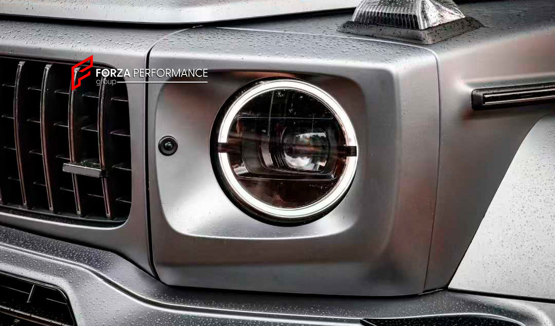 WIDE BODY KIT for MERCEDES BENZ G CLASS W463A W464 W465 2019+

Set includes:

Front Lip
Front Bumper Assembly
Front Bumper Trims and Meshes
Grille Frame
Grille
Headlight Cover
Fenders
Fender Meshes
Rear Bumper Assembly
Rear Bumper Trims and Meshes
Rear Diffuser

Material: Plastic

NOTE: Professional installation is required.

Why “Contact Us for Pricing”?

We don’t display fixed prices because our goal is to offer you the most competitive deal possible. Product costs often decrease over time, and by request