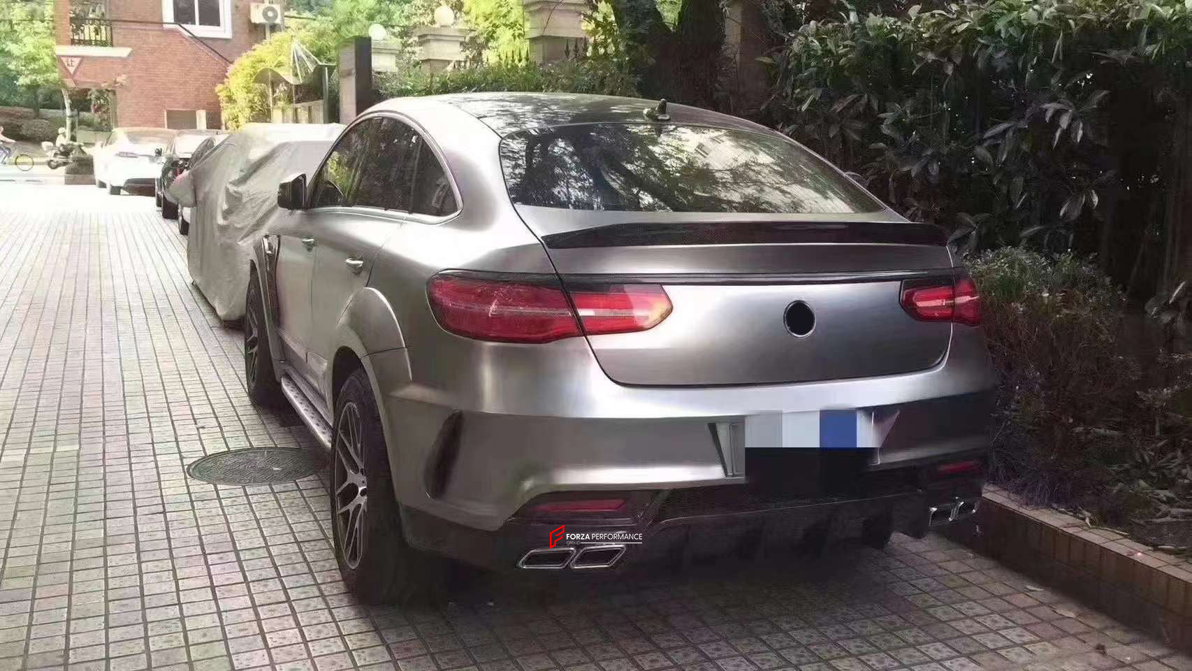 WIDE BODY KIT for MERCEDES-BENZ GLE COUPE C292 2015 - 2019  Set includes: Front bumper assembly Front fenders Side skirts Rear bumper assembly Rear fender flares Spoiler Muffler tips