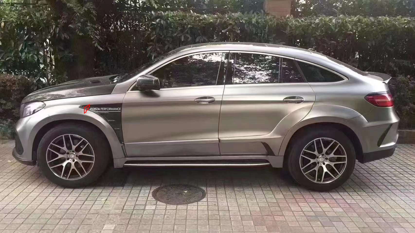 WIDE BODY KIT for MERCEDES-BENZ GLE COUPE C292 2015 - 2019  Set includes: Front bumper assembly Front fenders Side skirts Rear bumper assembly Rear fender flares Spoiler Muffler tips