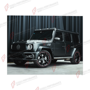 WIDE BODY KIT for MERCEDES-BENZ G-CLASS W464 2019 - 2024 FORZA PERFORMANCE custom fit M Style
Set includes:

Front Lip
Front Bumper Assembly
License Plate
Hood Bonnet
Front Fender Flares
Doors
Rear Fender Flares
Rear Bumper Assembly
Material: Plastic

NOTE: Professional installation is required.