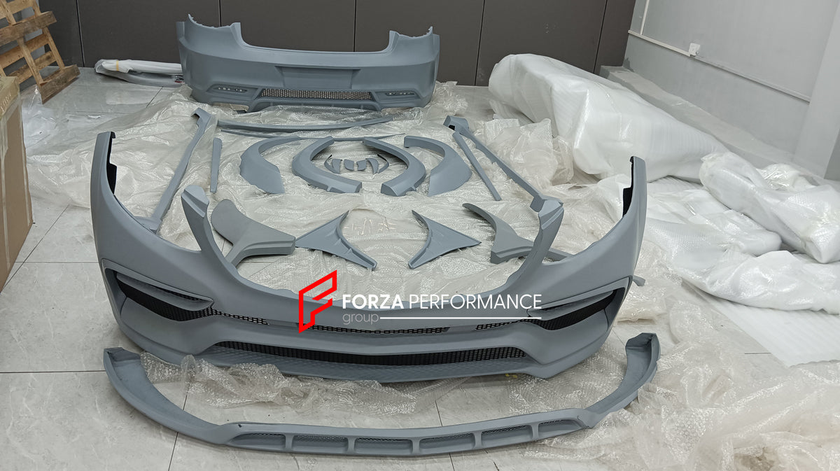 WIDE BODY KIT for MERCEDES-BENZ GLE COUPE C292 2015 - 2019  Set includes: Front bumper assembly Front fenders Side skirts Rear bumper assembly Rear fender flares Spoiler Muffler tips