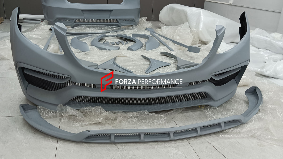 WIDE BODY KIT for MERCEDES-BENZ GLE COUPE C292 2015 - 2019  Set includes: Front bumper assembly Front fenders Side skirts Rear bumper assembly Rear fender flares Spoiler Muffler tips