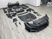 WIDE BODY KIT for NISSAN GT-R R35 2007+ FORZA PERFORMANCE custom fit LB Style

Set includes:
Front Lip
Front Bumper Assembly
Hood Bonnet
Front Fenders
Fender Flares
Side Skirts
Rear Fenders
Rear Spoiler Wing
Rear Bumper Assembly
Rear Diffuser

Material: Plastic

NOTE: Professional installation is required.