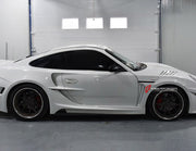 WIDE BODY KIT for PORSCHE 911 997.1 2004 - 2010 FORZA PERFORMANCE custom fit GT3 RS Style
Set includes:

Front Lip
Hood Bonnet
Front Fenders
Rear Spoiler Wing
Rear Diffuser
Material: Plastic

NOTE: Professional installation is required.