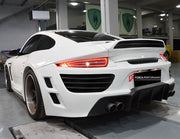 WIDE BODY KIT for PORSCHE 911 997.1 2004 - 2010 FORZA PERFORMANCE custom fit GT3 RS Style
Set includes:

Front Lip
Hood Bonnet
Front Fenders
Rear Spoiler Wing
Rear Diffuser
Material: Plastic

NOTE: Professional installation is required.