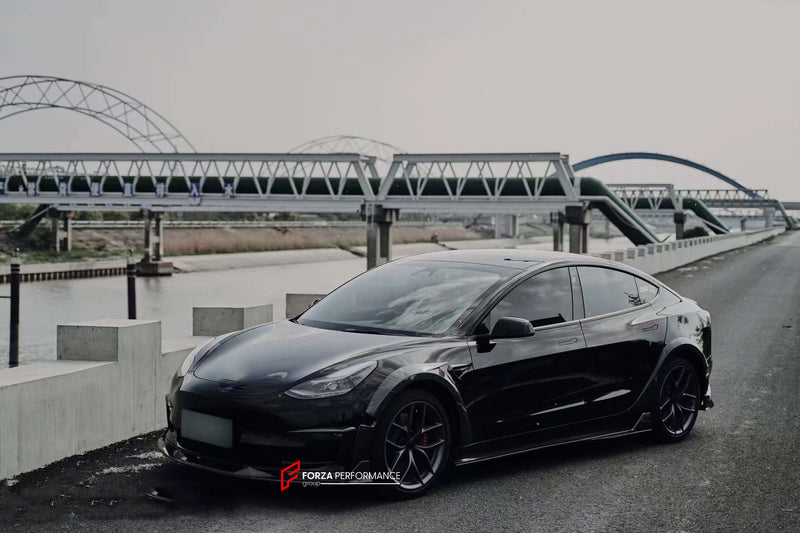 WIDE CARBON BODY KIT FOR TESLA MODEL 3 2016+