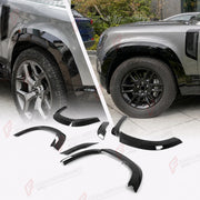 WIDE FENDER FLARES for LAND ROVER DEFENDER 90 110 130 L663 2020+
Set includes:

Wide Fender Flares
Material: ABS + Plastic

NOTE: Professional installation is required.