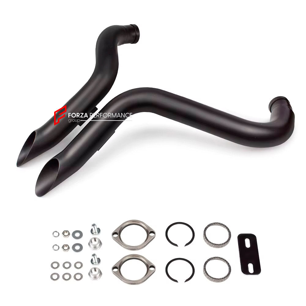 Y PIPE DRAG EXHAUST EXHAUST for HARLEY DAVIDSON SPORTSTER IRON 1200

Set include:

Pipes

Material: Stainless Steel

NOTE: Professional installation is required.

FEATURES:

Engineered Digital prototyping using 3D CAD design software, each car model chassis has been 3D laser scanned in the factor
Factory run all test cars on Italian 1200HP Dyno machine, to make the best performance design of exhaust
CNC bending machine accurately bends the tube according to the computer data
Our factory uses ultra-high tech
