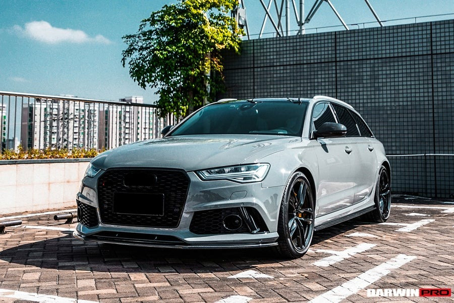 DARWINPRO AERODYNAMICS CF8363RS6-FL 2013-2018 Audi RS6 Avant Carbon Fiber Carbon Fiber Front Lip