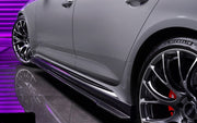 BKSS Style Carbon Fiber Body Kit For Audi RS4 B9 2017-2019  Set include:   Front Bumper Canards Front Lip Side Skirts Rear Diffuser With LED Light Front Bumper Trim Lip Rear Decklid Spoiler Roof Spoiler (2 types) Material: Carbon Fiber / Forged Carbon  NOTE: Professional installation is required 