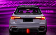 BKSS Style Carbon Fiber Body Kit For Audi RS4 B9 2017-2019  Set include:   Front Bumper Canards Front Lip Side Skirts Rear Diffuser With LED Light Front Bumper Trim Lip Rear Decklid Spoiler Roof Spoiler (2 types) Material: Carbon Fiber / Forged Carbon  NOTE: Professional installation is required 