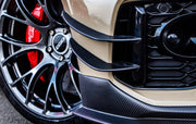 BKSS Style Carbon Fiber Front Bumper Canards For Audi RS4 B9 2019+  Set include:   Canards Material: Carbon Fiber / Forged Carbon / Dry Carbon  NOTE: Professional installation is required 