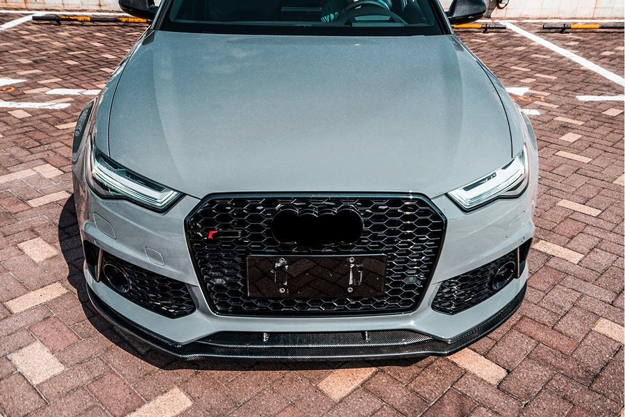 CARBONADO CF8363MTN-FL 2013-2018 Audi RS6 Avant MN Style Carbon Fiber Front Lip
