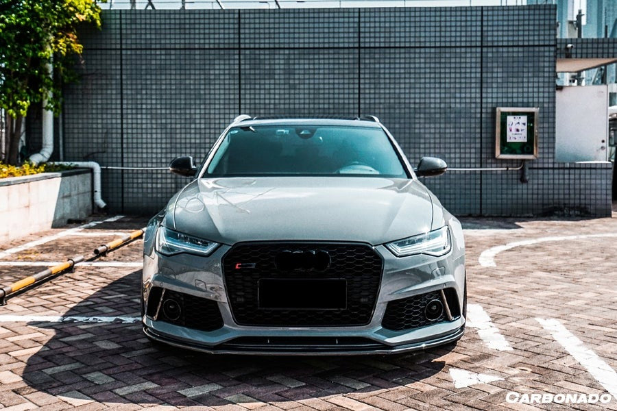 CARBONADO CF8363MTN-FL 2013-2018 Audi RS6 Avant MN Style Carbon Fiber Front Lip