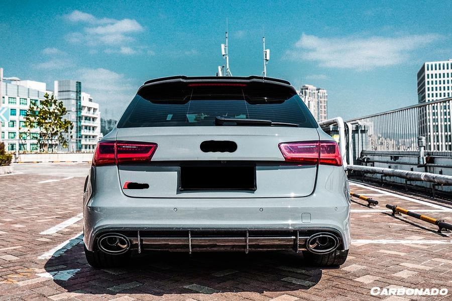 CARBONADO CF8363MTN-RS 2013-2018 Audi RS6 Avant MN Style Carbon Fiber Roof Spoiler