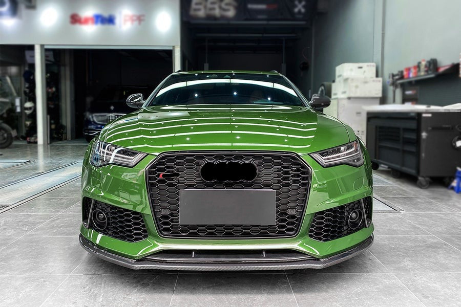 DARWINPRO AERODYNAMICS CF8363RS6-FL 2013-2018 Audi RS6 Avant Carbon Fiber Carbon Fiber Front Lip