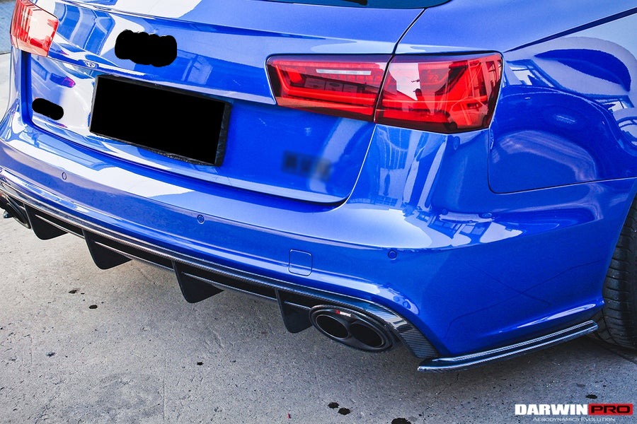 DARWINPRO AERODYNAMICS CF8363RS6-RD 2013-2018 Audi RS6 Avant Carbon Fiber Rear Lip