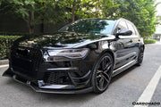 CARBONADO CF8362BS.CA CF8362BS.CRD 2013-2018 Audi RS6 Avant BS Style Carbon Fiber Front Bumper Canards Carbonado 2013-2018 Audi RS6 Avant BS Style Carbon Fiber Front Bumper Canards