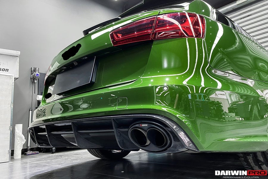 DARWINPRO AERODYNAMICS CF8363RS6-RD 2013-2018 Audi RS6 Avant Carbon Fiber Rear Lip