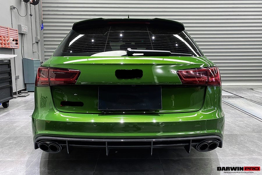 DARWINPRO AERODYNAMICS CF8363RS6-RD 2013-2018 Audi RS6 Avant Carbon Fiber Rear Lip