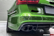 DARWINPRO AERODYNAMICS CF8363RS6-RD 2013-2018 Audi RS6 Avant Carbon Fiber Rear Lip