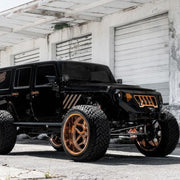 We manufacture premium quality forged wheels s for Jeep Wrangler in any design, size, color  Wheel size:  7.5 x 18 ET 44 26x16 24x14 22x12 6x120 6x139.7 66.9 100.3 Pickup Big Big Wheel 