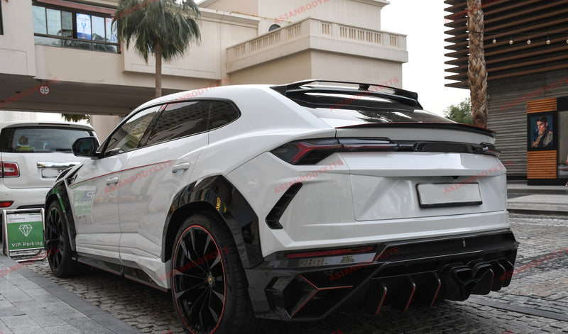DRY CARBON FIBER ROOF SPOILER MIDDLE TRUNK SPOILER TRUNK PANEL for LAMBORGHINI URUS SUV 2018 - 2022