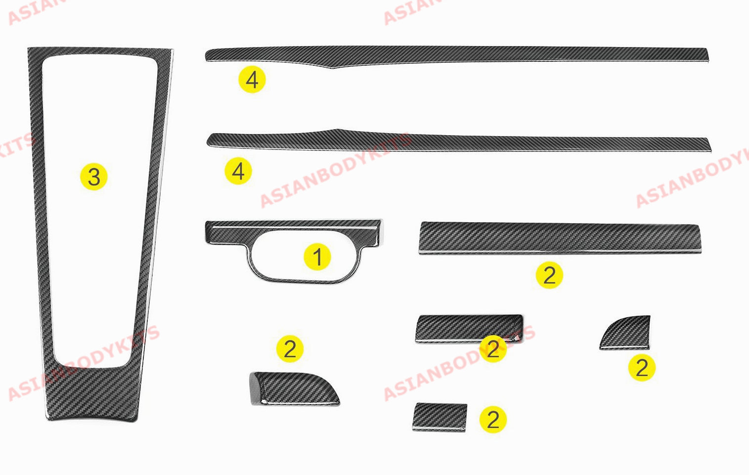 CARBON INTERIOR TRIM KIT for PORSCHE 718 [982] BOXSTER | CAYMAN 2016+