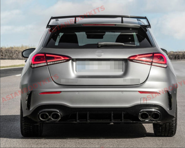 REAR DIFFUSER with MUFFLER TIPS for MERCEDES BENZ A Class W177 A45 AMG Hatchback