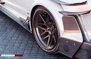 DARWINPRO AERODYNAMICS PCF8363BKSS FULL KIT WITH HOOD 2013-2018 Audi RS6 Avant Bkss Style Wide Body Full Body Kit