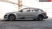 DARWINPRO AERODYNAMICS PCF8363BKSS FULL KIT WITH HOOD 2013-2018 Audi RS6 Avant Bkss Style Wide Body Full Body Kit
