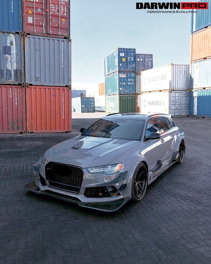 DARWINPRO AERODYNAMICS PCF8363BKSS.H 2013-2018 Audi A6 | S6| RS6 BKSS Style Hood