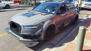 DARWINPRO AERODYNAMICS PCF8363BKSS.H 2013-2018 Audi A6 | S6| RS6 BKSS Style Hood