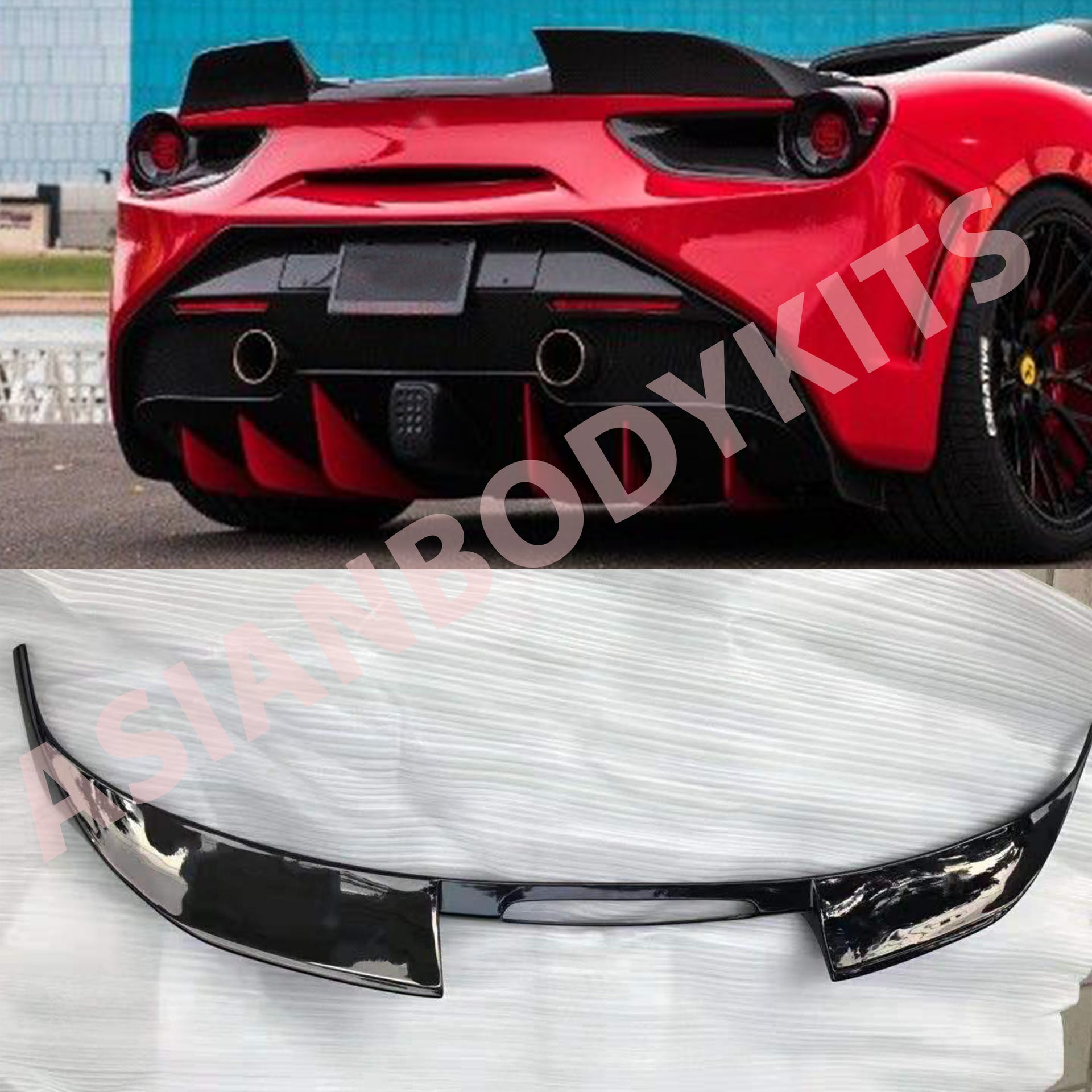 Carbon spoiler wing for Ferrari 488 GTB 2015 - 2019 - Forza Performance Group