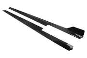 Dry carbon fiber side skirts add-ons for Ferrari 488 GTB/Spider 2015 - 2019