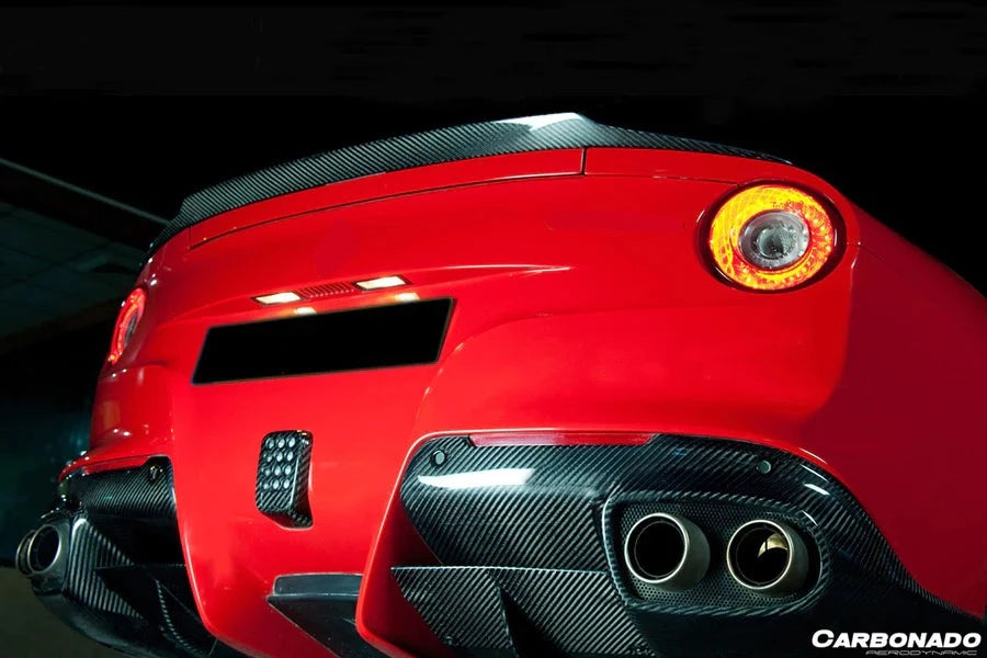 2012-2017 Ferrari F12 Berlinetta RS Style Carbon Fiber Trunk Spoiler