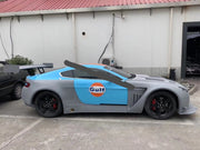 Aston Martin VANTAGE V12 GT3 wide body kit front bumper rear bumper side skirts fenders spoiler hood sport