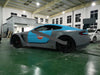 Aston Martin VANTAGE V12 GT3 wide body kit front bumper rear bumper side skirts fenders spoiler hood sport
